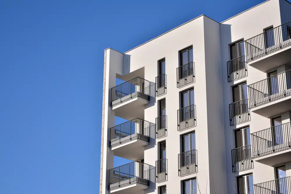 Modern,And,New,Apartment,Building.,Multistoried,Modern,,New,And,Stylish